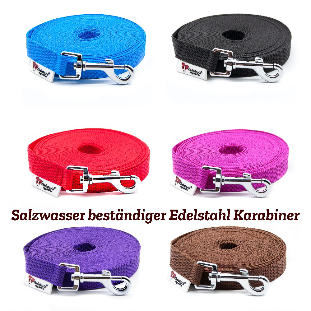 20 mm Schleppleine, mit Salzwasser beständigem Edelstahl Karabiner