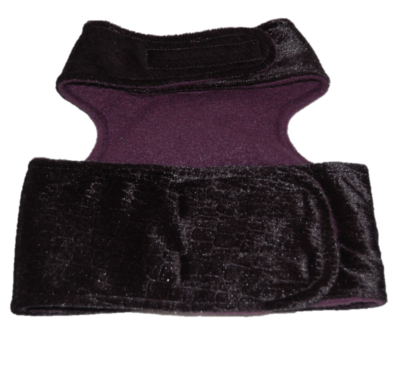 Softgeschirr M schwarze Samtoptik mit Modeaccessoires Softgeschirr M schwarze Samtoptik mit Modeaccessoires