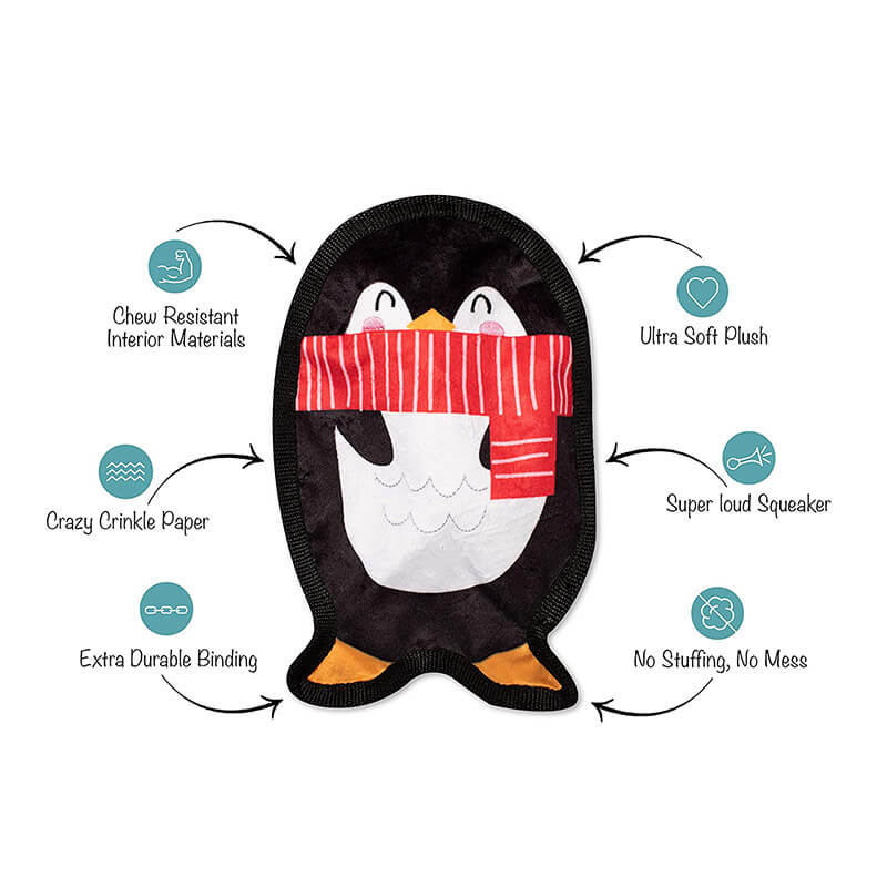 Pinguin mit Knisterfolie und Quietscher Pinguin mit Knisterfolie und Quietscher